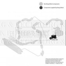 Hose Clip BORG & BECK BTH1709 OE Ref 14460-BB30A