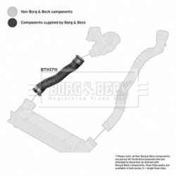 Hose Clip BORG & BECK BTH1711 OE Ref 11617797482