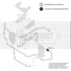 Hose Clip BORG & BECK BTH1717 OE Ref 4F0145979A