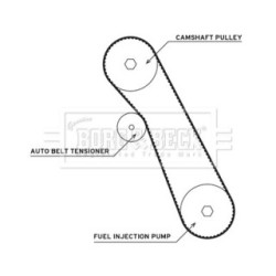 Water Pump & Timing Belt Kit BORG & BECK BTW1049