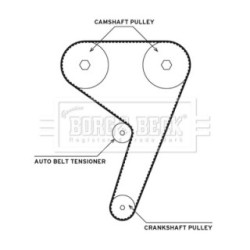 Water Pump & Timing Belt Kit BORG & BECK BTW1058 OE Ref 1004299