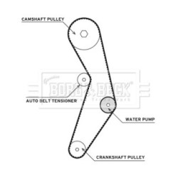 Water Pump & Timing Belt Kit BORG & BECK BTW1073