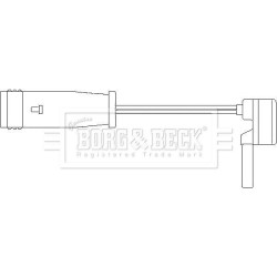 Brake Pad Sensor BORG & BECK BWL3001 OE Ref 2115401717