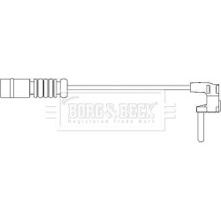 Brake Pad Sensor BORG & BECK BWL3002 OE Ref 163 540 17 17