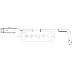 Brake Pad Sensor BORG & BECK BWL3007 OE Ref 6235648