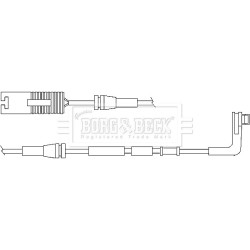 Brake Pad Sensor BORG & BECK BWL3015 OE Ref 34356779619