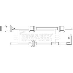 Brake Pad Sensor BORG & BECK BWL3020 OE Ref 13122323