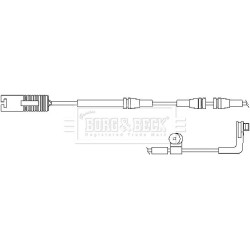 Brake Pad Sensor BORG & BECK BWL3030 OE Ref 34356778038