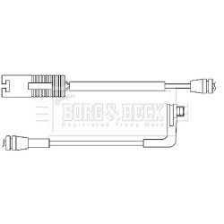 Brake Pad Sensor BORG & BECK BWL3032 OE Ref 34356768597