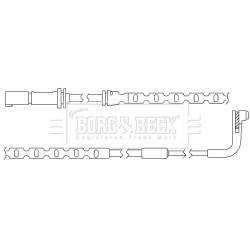 Brake Pad Sensor BORG & BECK BWL3035 OE Ref 34356780699