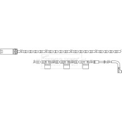 Brake Pad Sensor BORG & BECK BWL3038 OE Ref 34 35 6 783 772