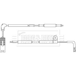 Brake Pad Sensor BORG & BECK BWL3047 OE Ref SOE500030