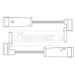 Brake Pad Sensor BORG & BECK BWL3050 OE Ref A211 540 07 17