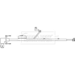 Brake Pad Sensor BORG & BECK BWL3052 OE Ref 42548209