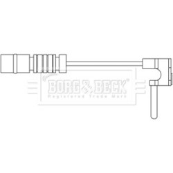 Brake Pad Sensor BORG & BECK BWL3072 OE Ref 1405401217
