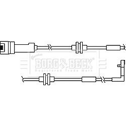 Brake Pad Sensor BORG & BECK BWL3077 OE Ref 90495144