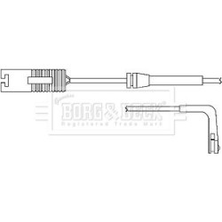 Brake Pad Sensor BORG & BECK BWL3079 OE Ref 34351163066