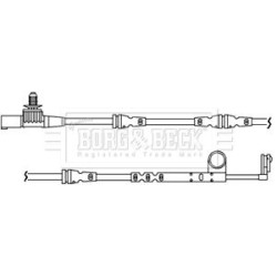 Brake Pad Sensor BORG & BECK BWL3086 OE Ref SEM500090