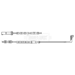 Brake Pad Sensor BORG & BECK BWL3093 OE Ref 34356789446