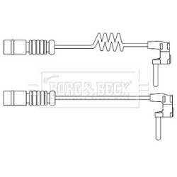 Brake Pad Sensor BORG & BECK BWL3103