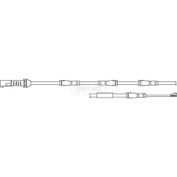 Brake Pad Sensor BORG & BECK BWL3104 OE Ref 34356791962