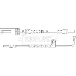 Brake Pad Sensor BORG & BECK BWL3122 OE Ref 34 35 2 282 935