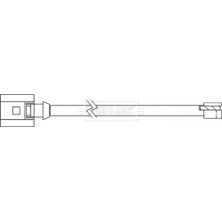 Brake Pad Sensor BORG & BECK BWL3148 OE Ref 991 609 161 00 BORG & BECK