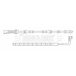 Brake Pad Sensor BORG & BECK BWL3159 OE Ref 34 35 6 775 850