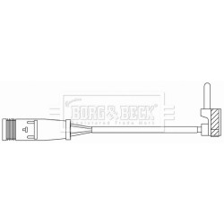 Brake Pad Sensor BORG & BECK BWL3165 OE Ref A231 905 00 14
