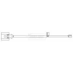 Brake Pad Sensor BORG & BECK BWL3182 OE Ref 991 609 185 00 BORG & BECK