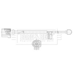 Brake Pad Sensor BORG & BECK BWL3220 OE Ref 970 609 145 00 BORG & BECK