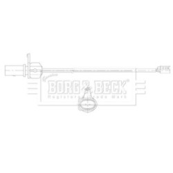Brake Pad Sensor BORG & BECK BWL3221 OE Ref 95B 907 253 D