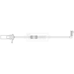 Brake Pad Sensor BORG & BECK BWL3227 OE Ref 4H0 615 121E