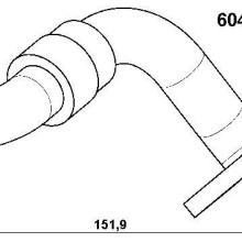 EGR Valve Pipe BorgWarner 60409D OE Ref 038131521L BorgWarner