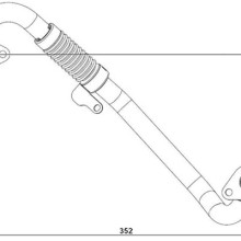 EGR Valve Pipe BorgWarner 665104D BorgWarner