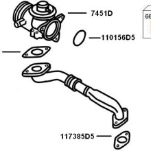 Exhaust Gas Recirculation BorgWarner 7900384