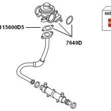 Exhaust Gas Recirculation BorgWarner 7900424