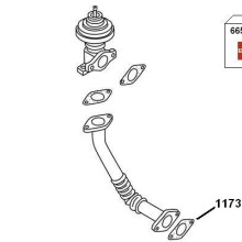 Exhaust Gas Recirculation BorgWarner 7900436