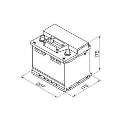 Batterie de démarrage BOSCH 0092S30010 pour AUDI, AUSTIN, BEDFORD, DAF et plus encore... BOSCH