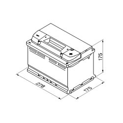 Batterie de démarrage BOSCH 0092S40070 pour ALFA ROMEO, AUDI, BENTLEY et plus encore... BOSCH