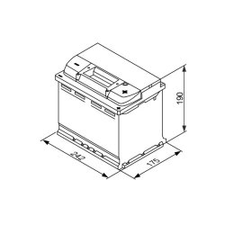 Batterie de démarrage BOSCH 0092S4E050 pour ABARTH, ALFA ROMEO, AUDI et plus encore... BOSCH
