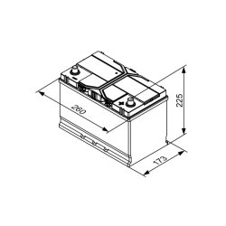 Starter Battery BOSCH 0 092 S4E 410 OE Ref 244101VA0A
