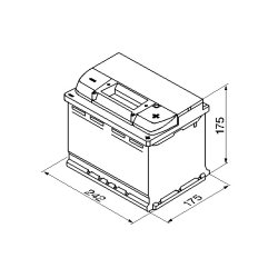 Batterie de démarrage BOSCH 0092S50040 pour ALFA ROMEO, ALPINA, AUDI et plus encore... BOSCH