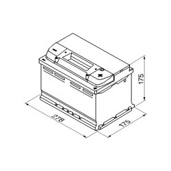 Batterie de démarrage BOSCH 0092S50070 pour ALFA ROMEO, AUDI, BENTLEY et plus encore... BOSCH