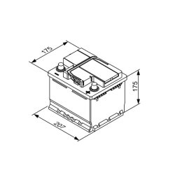 Batterie de démarrage BOSCH 0092T30010 BOSCH