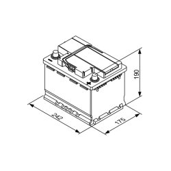 Batterie de démarrage BOSCH 0092T30050 OE A0025414001 BOSCH