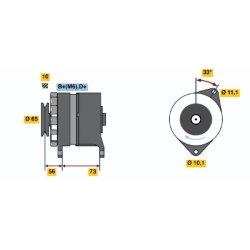 Alternator BOSCH 0 120 489 348