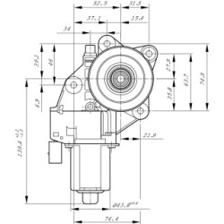Moteur électrique de lève-vitre BOSCH 0130822492 BOSCH