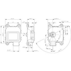 Actionneur de réglage de phare BOSCH 0132801156 BOSCH