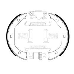 Jeu de mâchoires de frein à main BOSCH 0204113806 pour BMW BOSCH